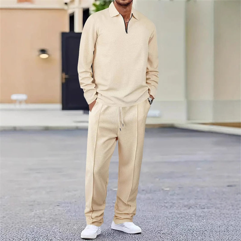 Thomas | Ensemble Homme en Maille Gaufrée Élégante