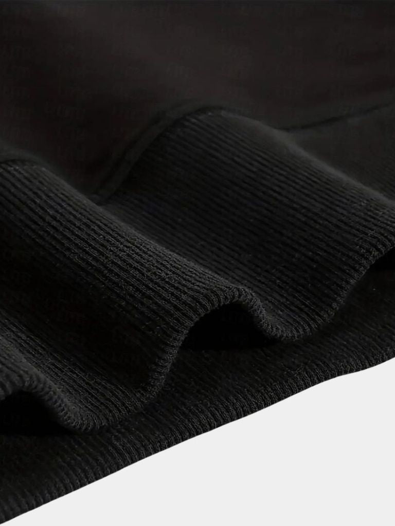 Marcel | Sweat-shirt zippé noir à col élégant