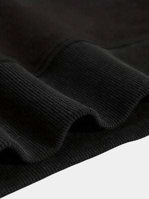 Marcel | Sweat-shirt zippé noir à col élégant