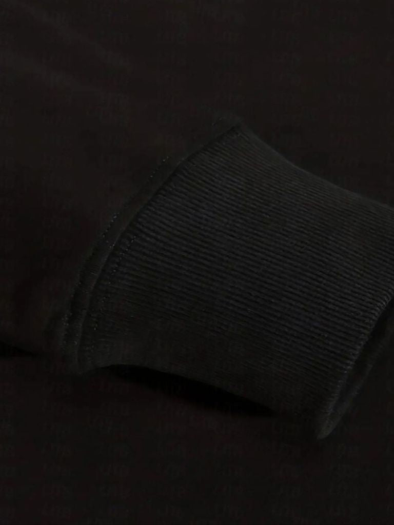 Marcel | Sweat-shirt zippé noir à col élégant